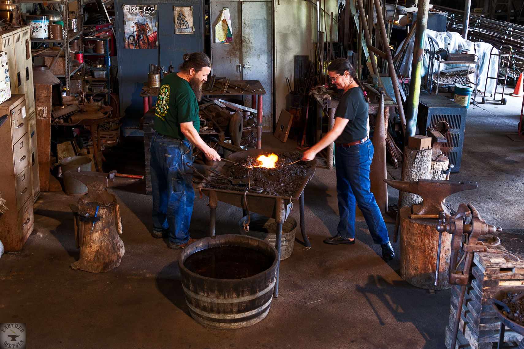 Tiger & Erin Flores, blacksmiths